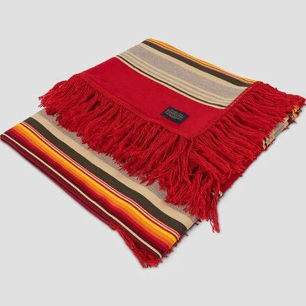 Pendleton Serape Blanket with Fringe – Artisanal Cornucopia Pendleton Serape Blanket with Fringe – Artisanal Cornucopia
