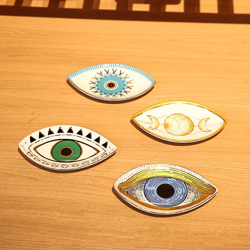 Gypsy Soul - Eye Shaped Protection Trinket Dish - 8 Pcs