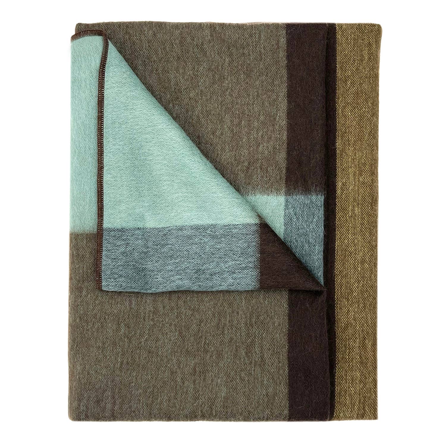 Shupaca Alpaca - Alpaca Throw Blanket - Mosswood