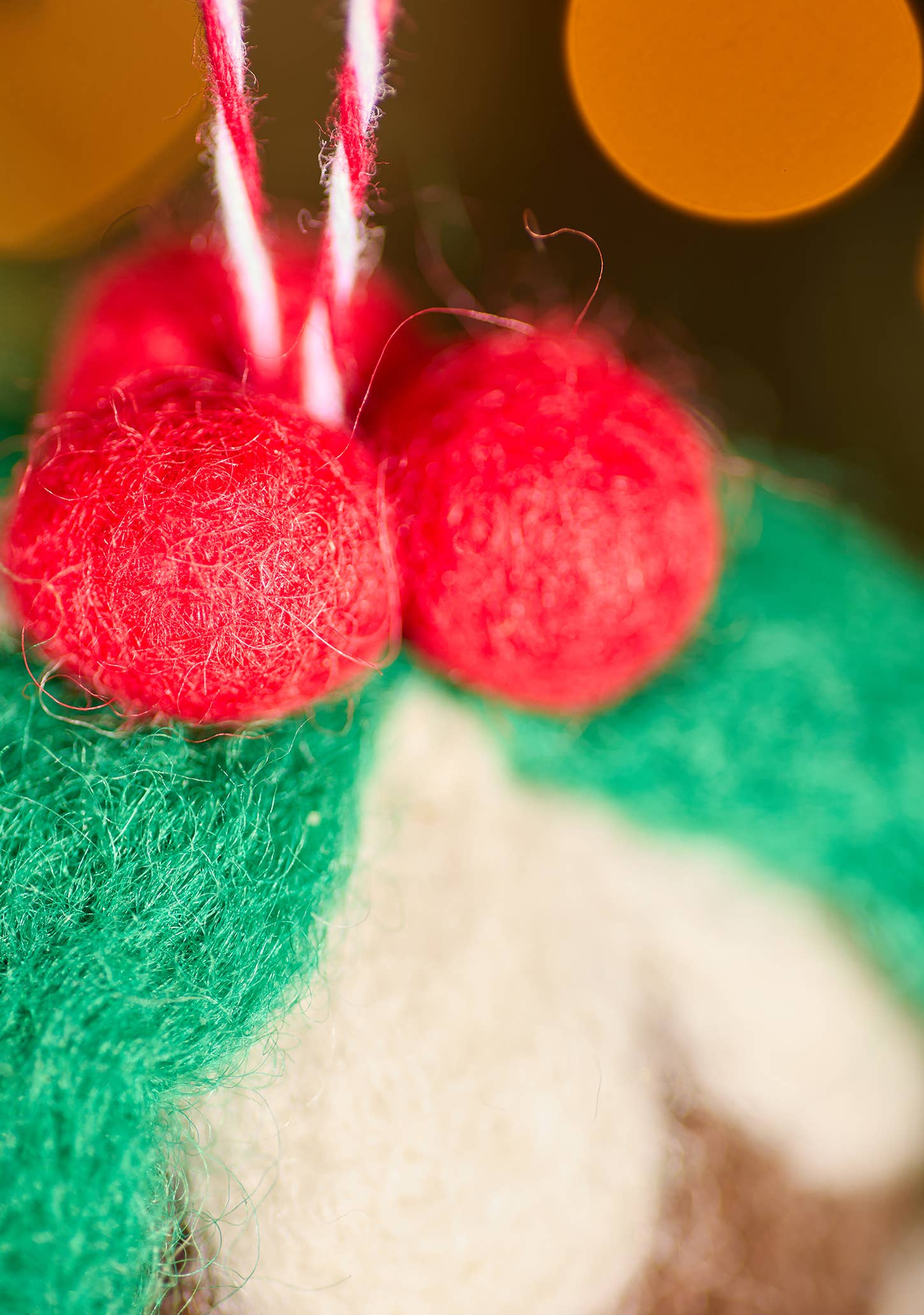 Namaste - Felt Christmas Pudding Bauble