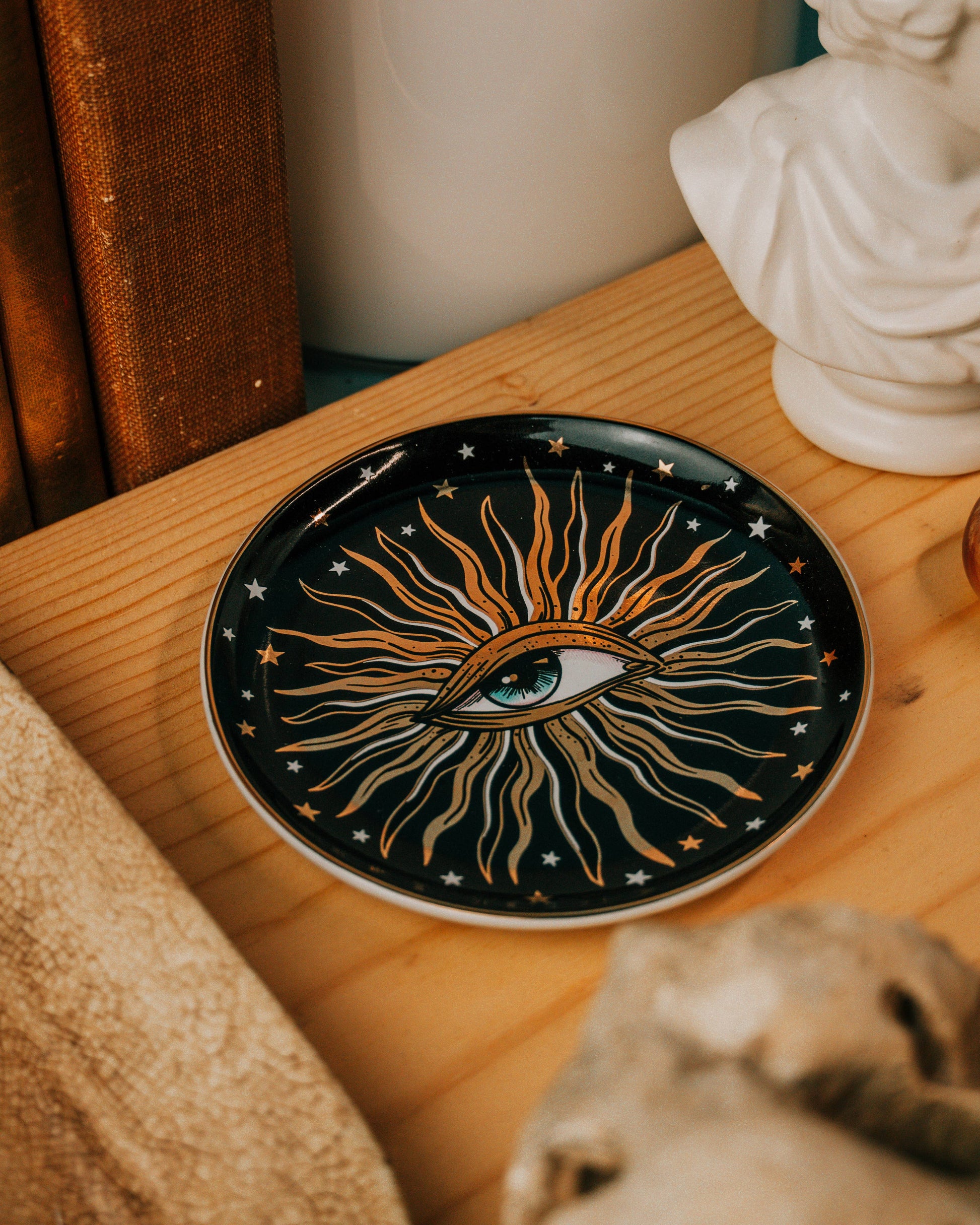 Spitfire Girl - Pop Art Round Ceramic Dish