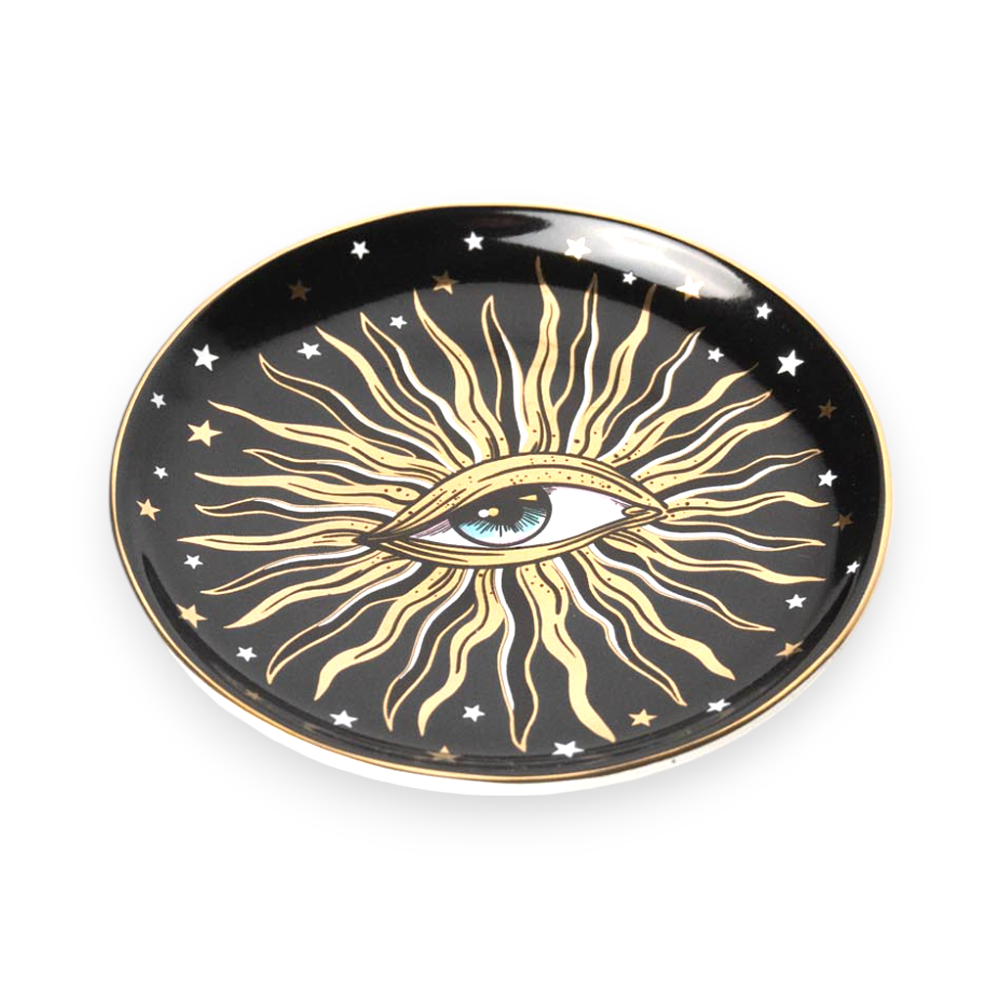 Spitfire Girl - Pop Art Round Ceramic Dish