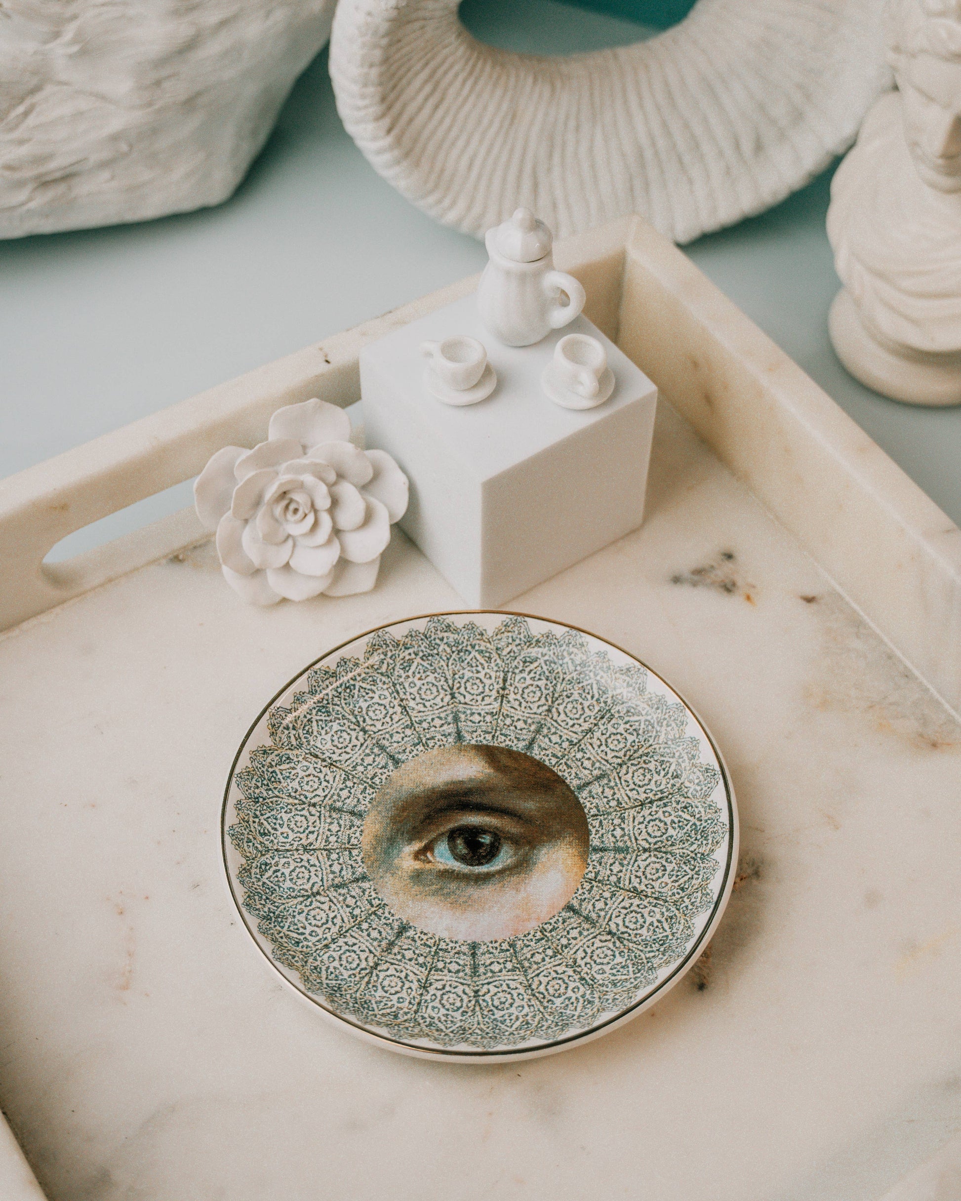 Spitfire Girl - Secret Lover Female Round Ceramic Dish