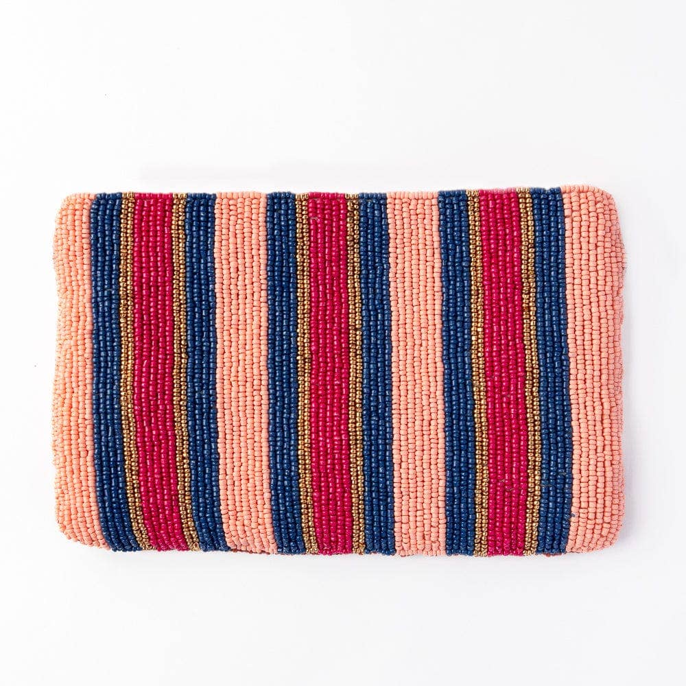 INK + ALLOY - Leila Boot Seed Bead Clutch With Strap