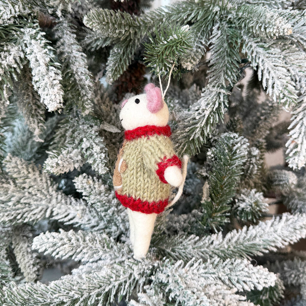 Christmas cookie - Sweater Mice Ornament