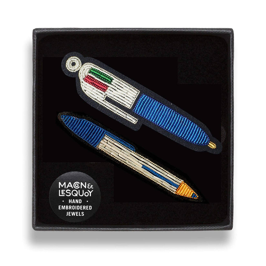 Macon & Lesquoy - Brooch - Duo of BIC® pens