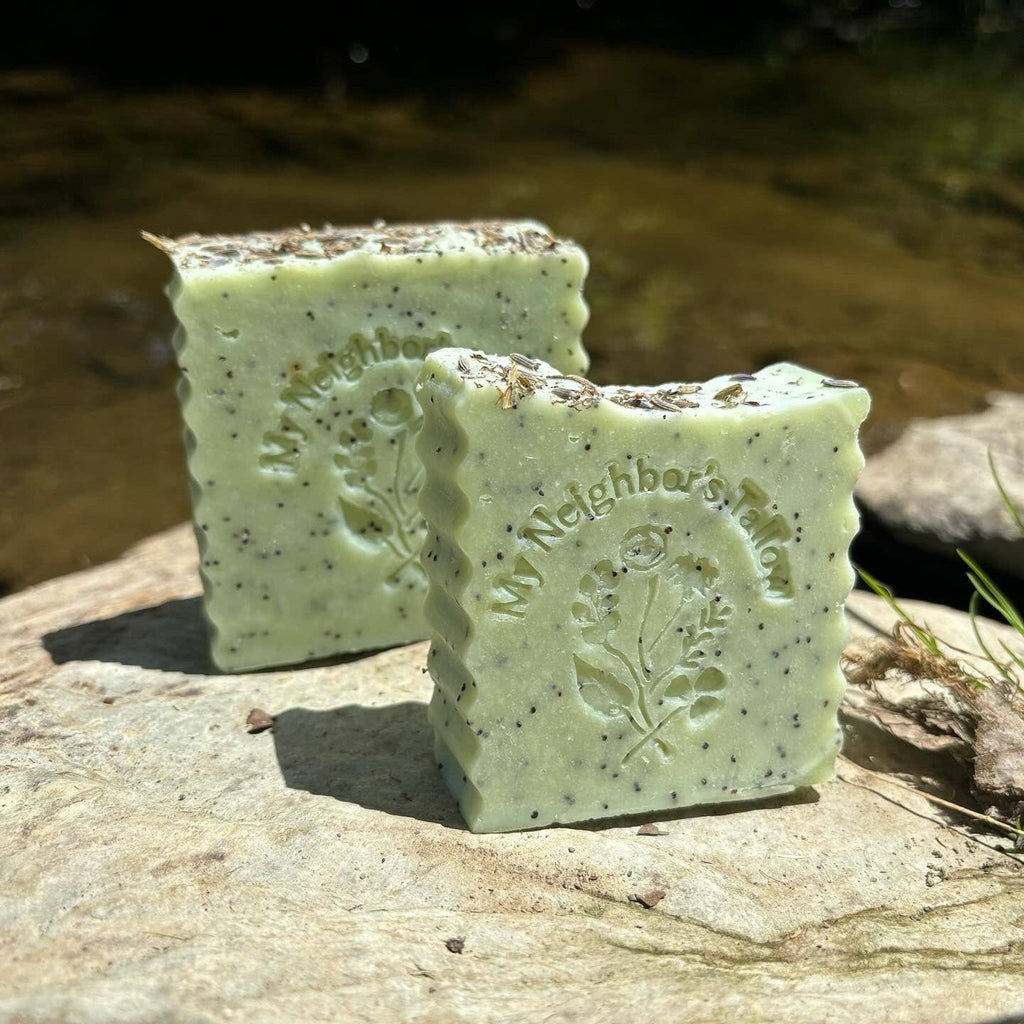 My Neighbor’s Tallow - Blue Tansy, Raw Honey & Poppy Seed Tallow Soap