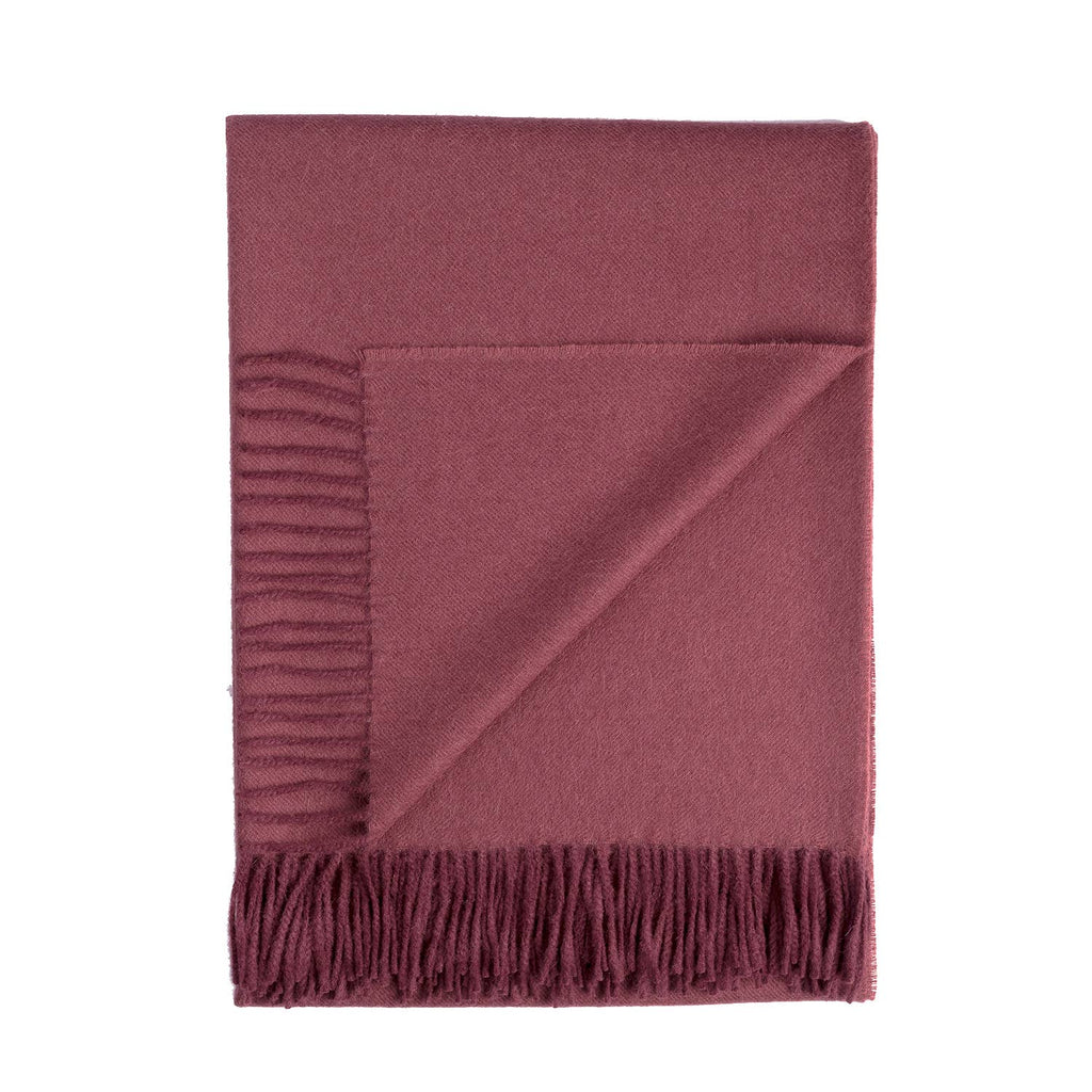 Shupaca Alpaca - 100% Baby Alpaca Throw - Malbec