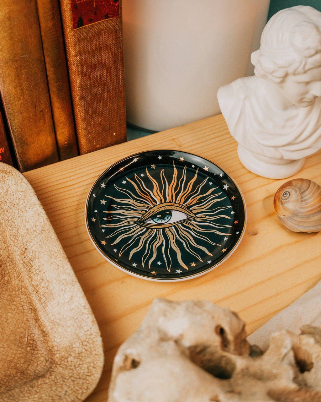 Spitfire Girl - Pop Art Round Ceramic Dish