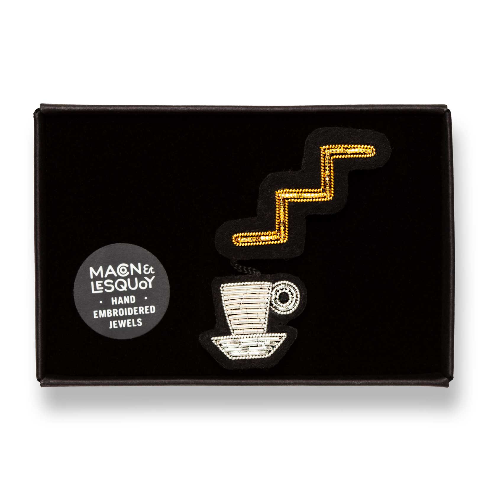 Macon & Lesquoy - Brooch - Turkish Coffee