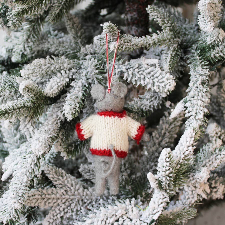 Christmas Tree - Sweater Mice Ornament