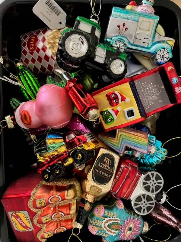 Christmas Ornament Vintage Ice Skate