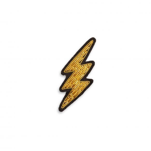 Macon & Lesquoy - Brooch - Small Golden Lightning (S box)