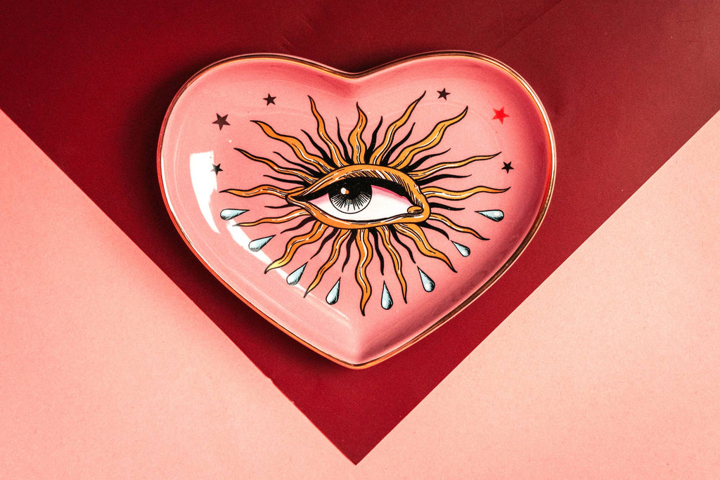 Spitfire Girl - Pop Art Eye Heart Dish
