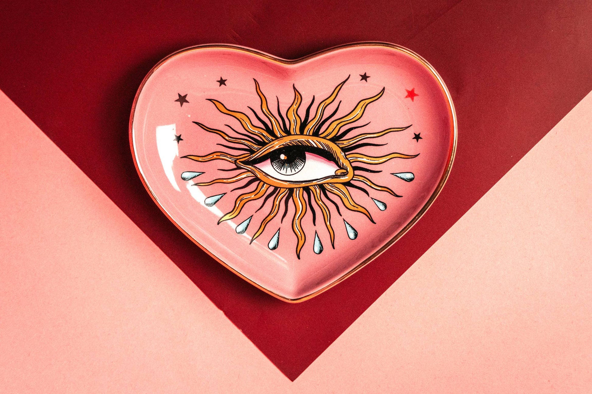 Spitfire Girl - Pop Art Eye Heart Dish