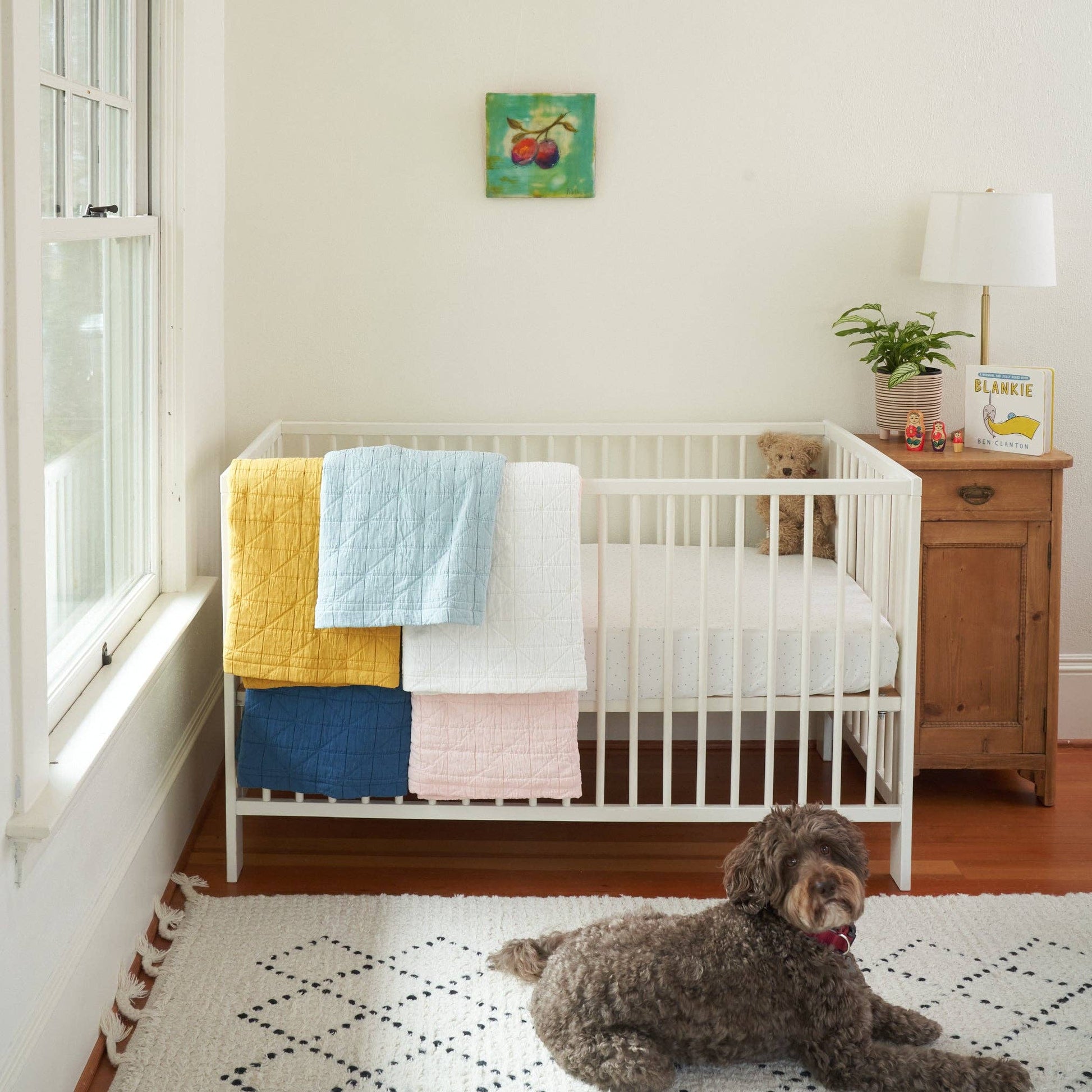Crib Quilt-  Railroad Stripes