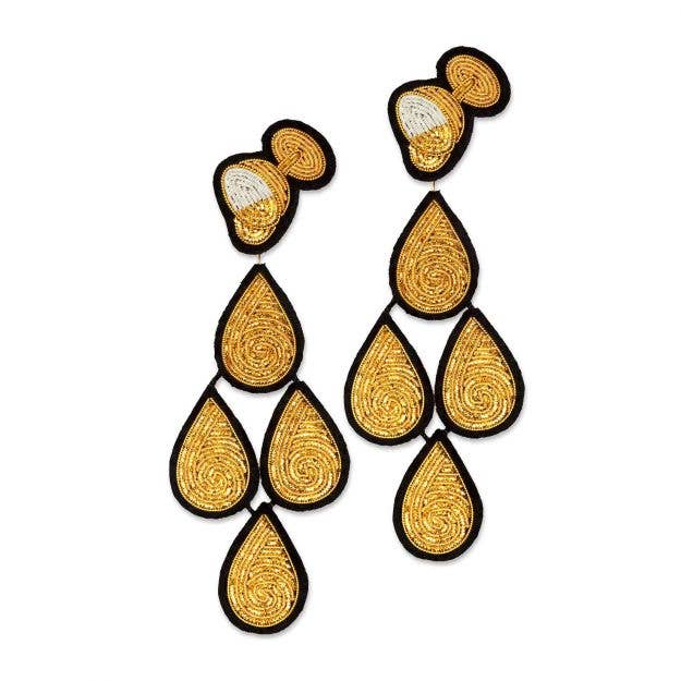 Macon & Lesquoy - Earrings - Champagne Fountain
