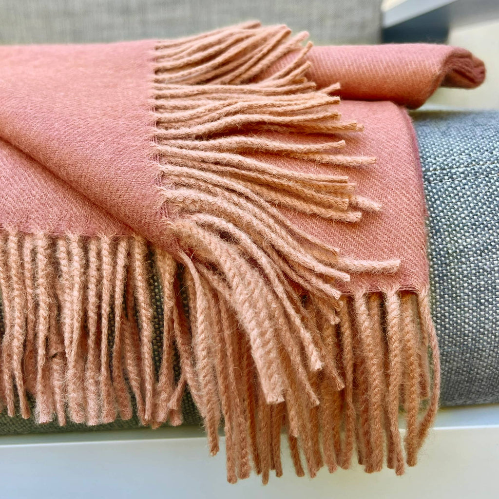 Shupaca Alpaca - 100% Baby Alpaca Throw - Persimmon
