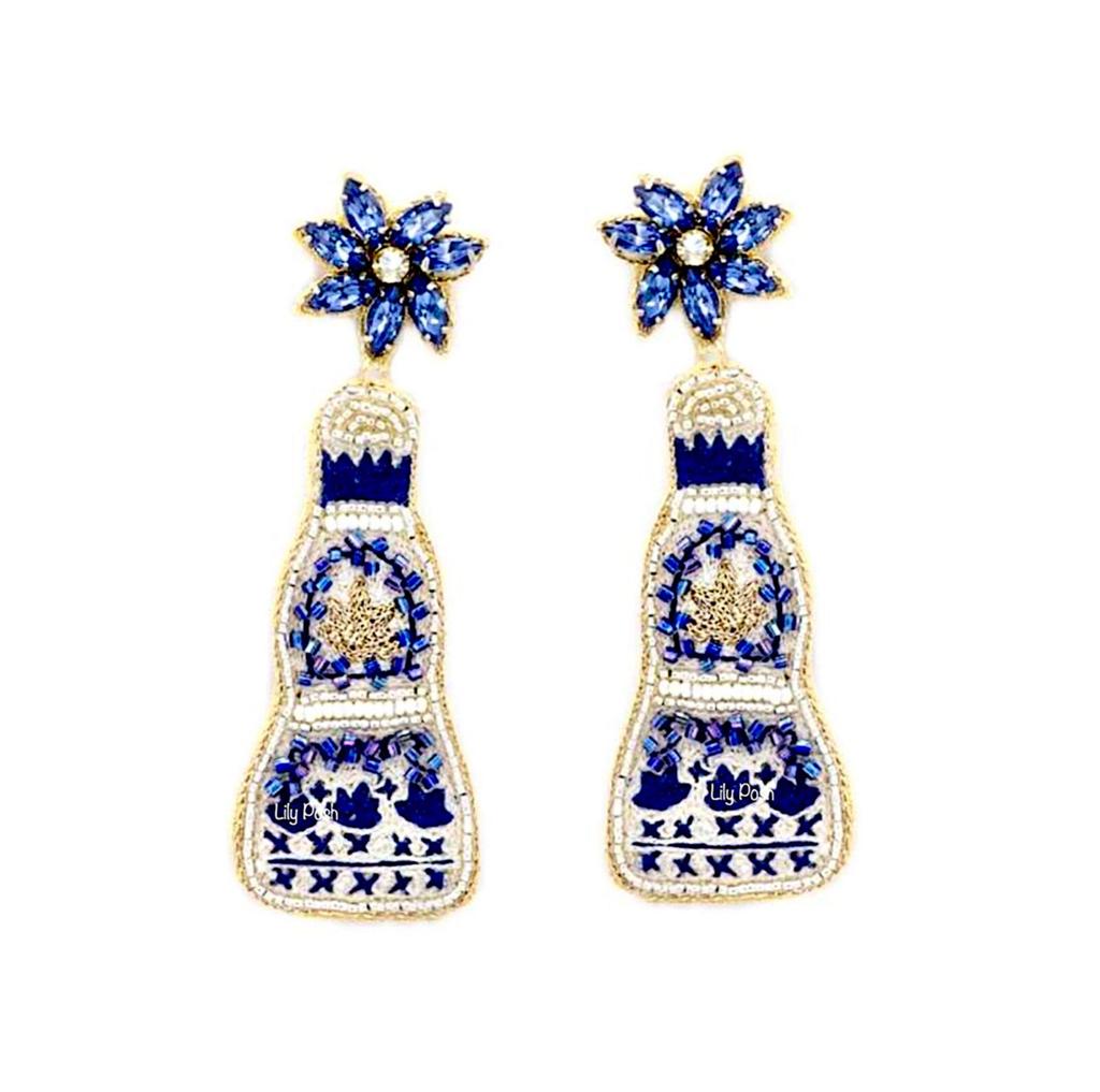 Tequila Earring Cocktail Seed Bead Earring  