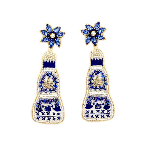 Tequila Earring Cocktail Seed Bead Earring  