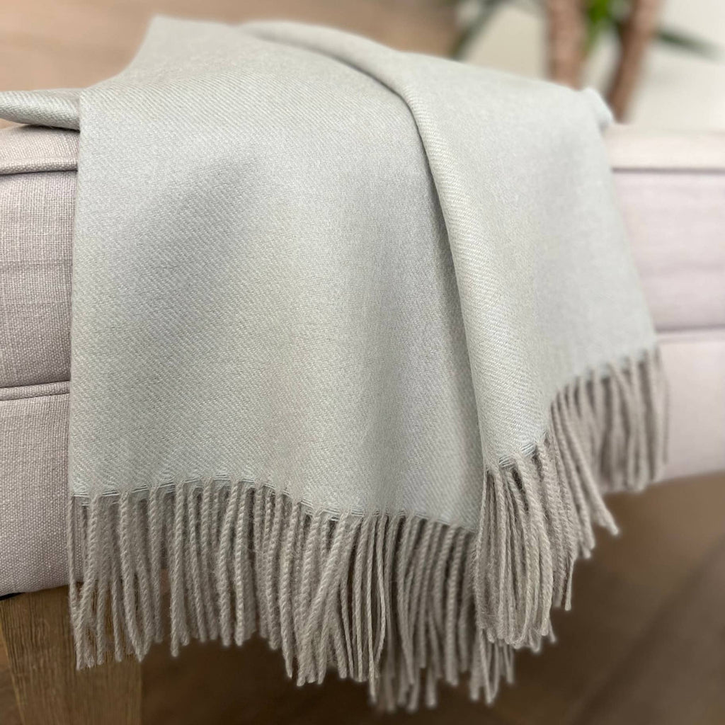 Shupaca Alpaca - 100% Baby Alpaca Throw - London Fog