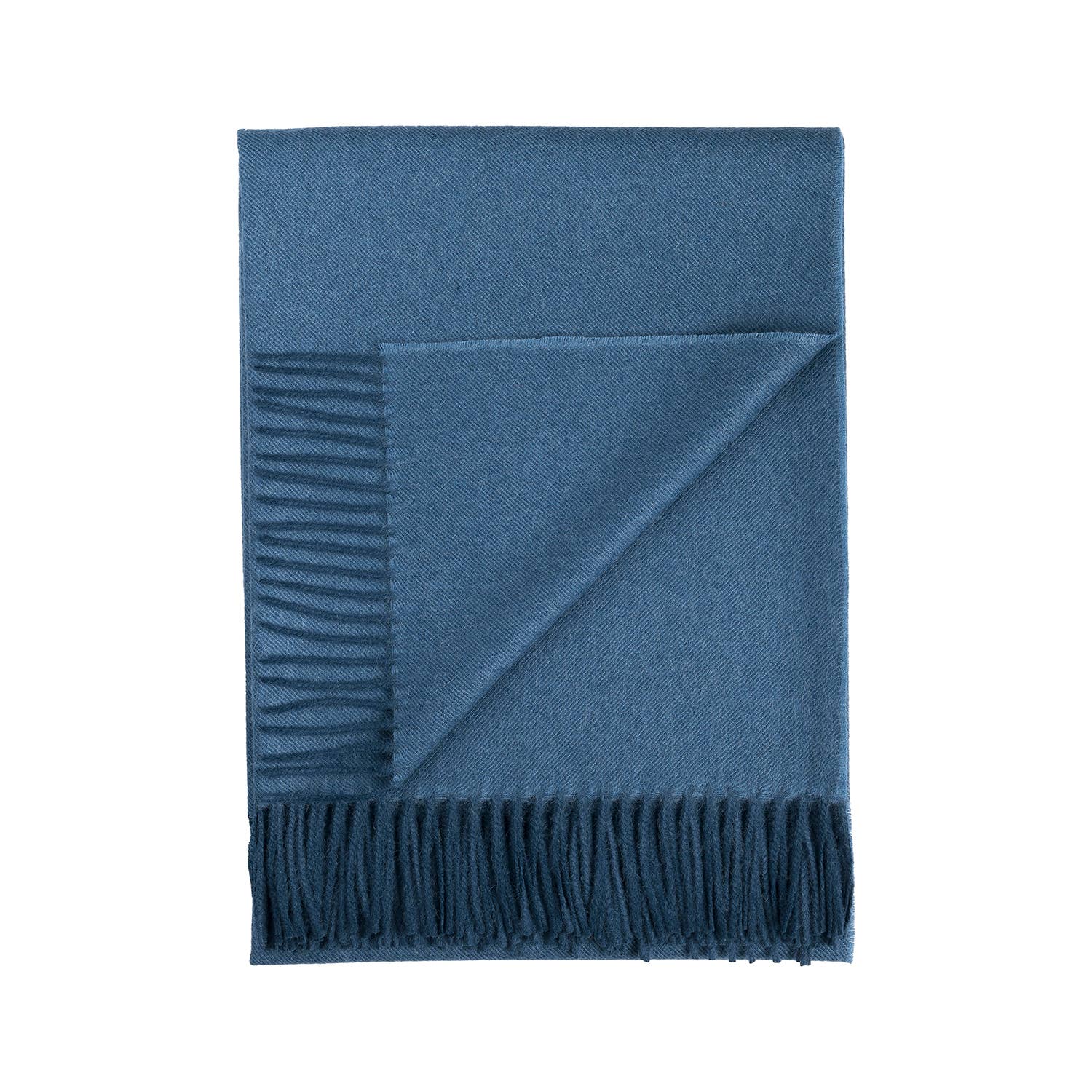 Shupaca Alpaca - 100% Baby Alpaca Throw - Blue Jean
