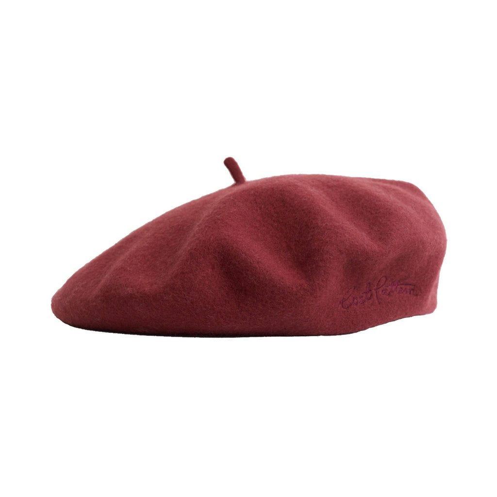 Wool Beret- Bordeaux Red