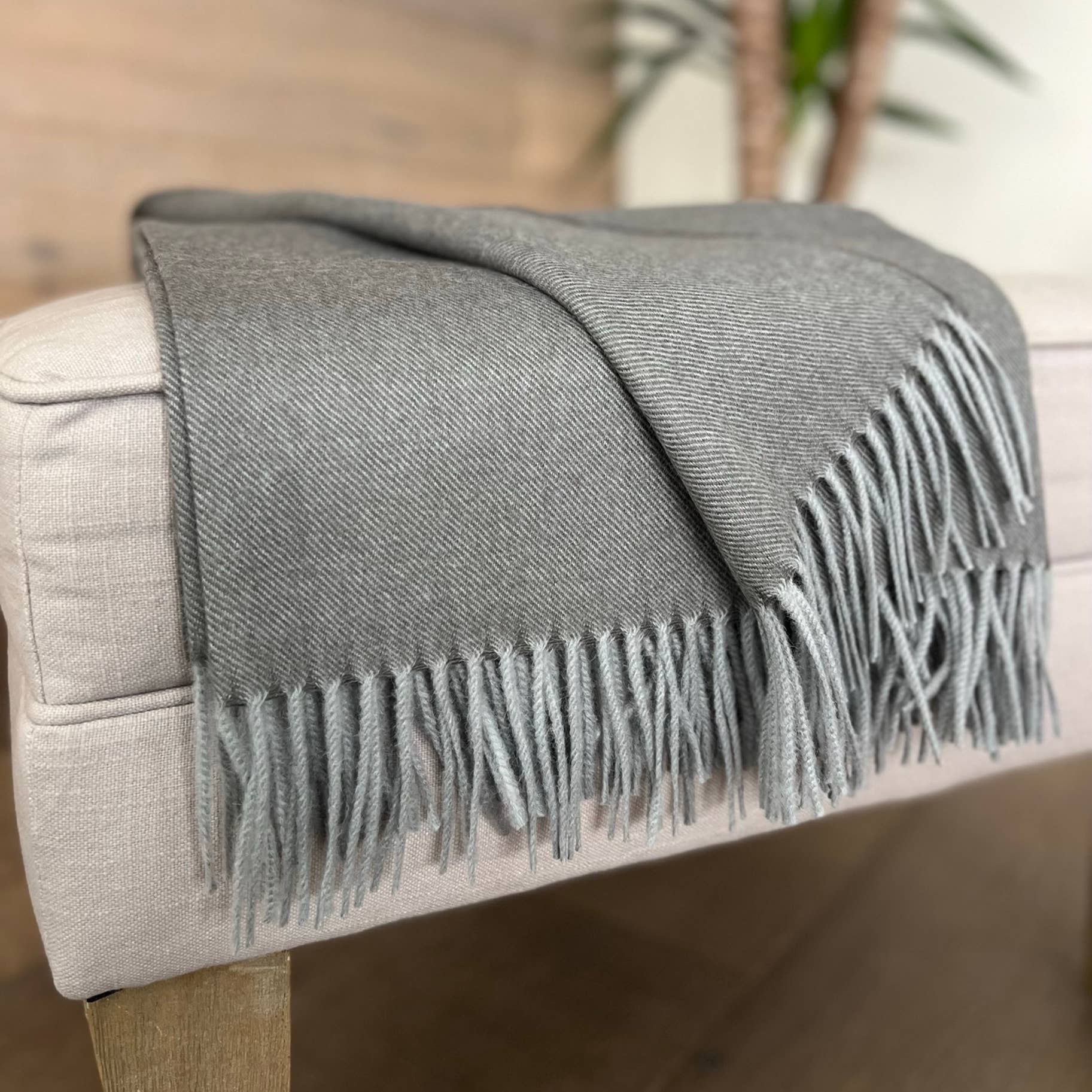 Shupaca Alpaca - 100% Baby Alpaca Throw - Iron Ore
