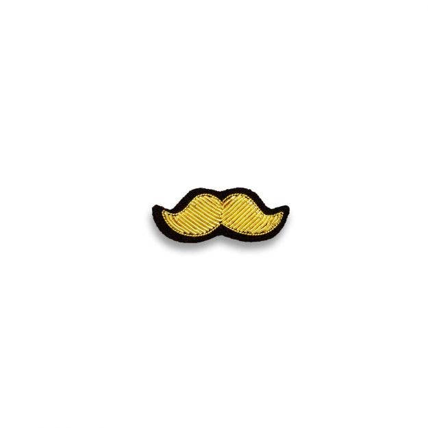 Macon & Lesquoy - Brooch - Golden Moustache