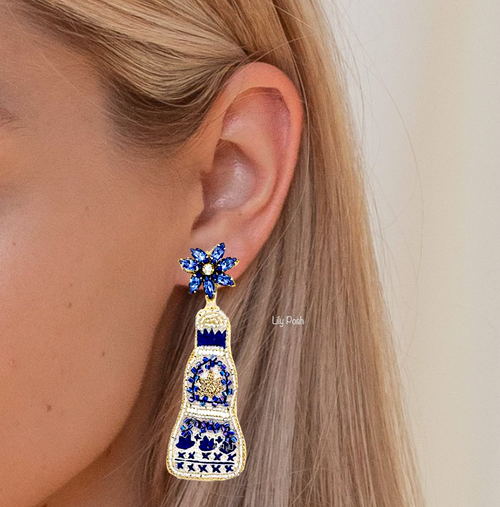 Tequila Earring Cocktail Seed Bead Earring  