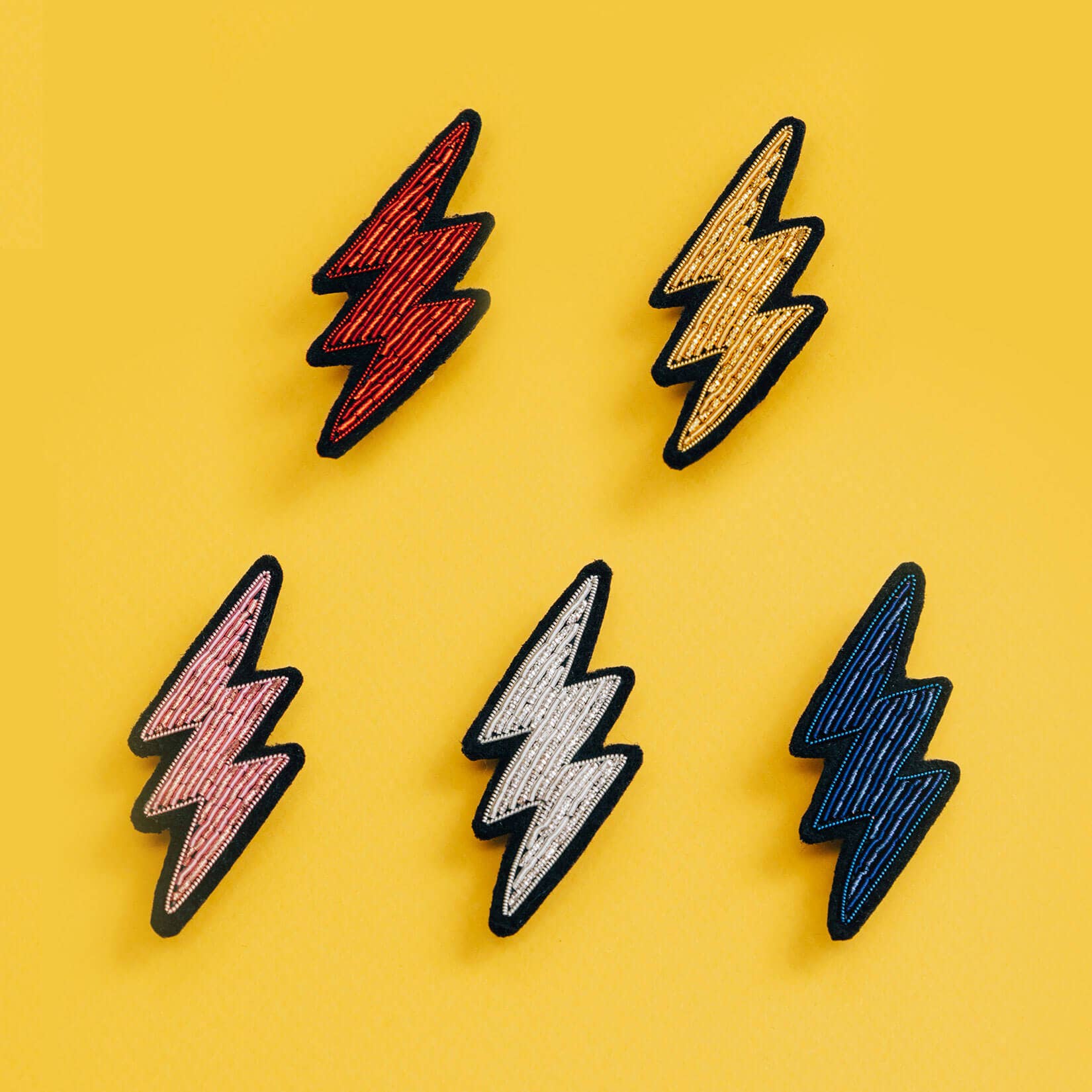 Macon & Lesquoy - Brooch - Small Golden Lightning (S box)