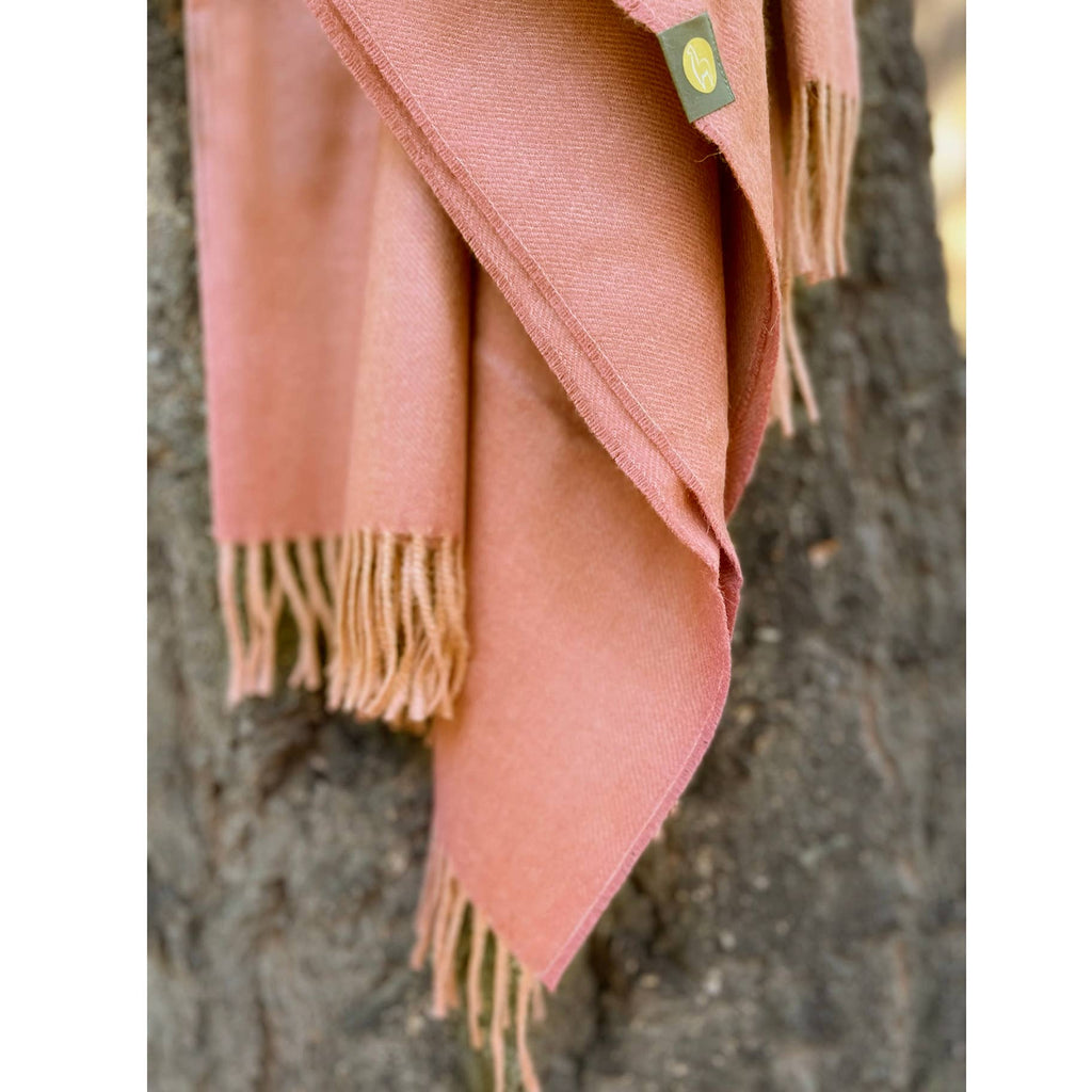 Shupaca Alpaca - 100% Baby Alpaca Throw - Persimmon