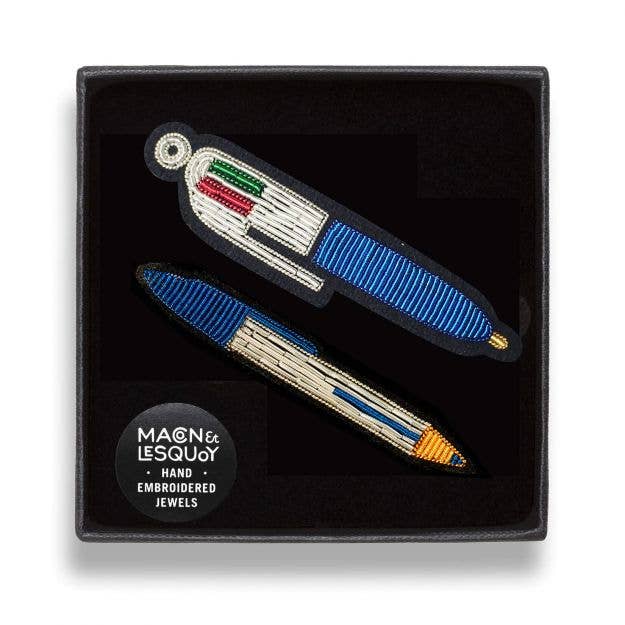 Macon & Lesquoy - Brooch - Duo of BIC® pens