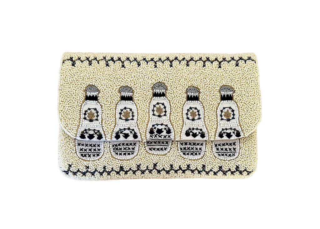 Beaded Tequila Clutch Crossbody Bag, Bachelorette Party 