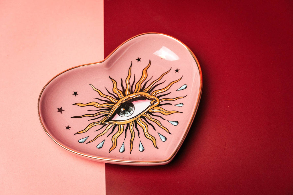 Spitfire Girl - Pop Art Eye Heart Dish