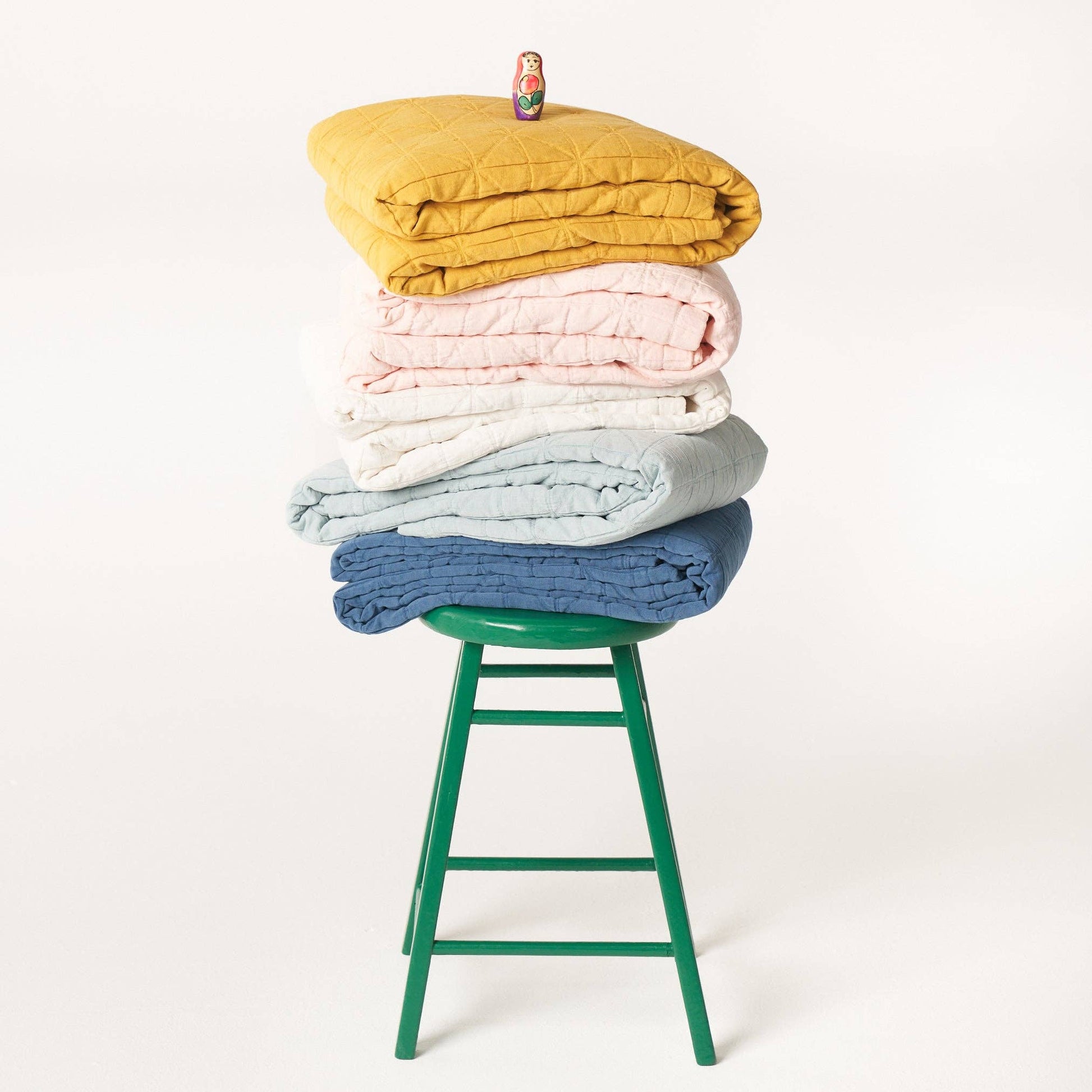 Crib Quilt-  Railroad Stripes