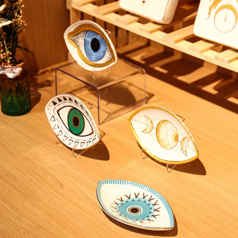 Gypsy Soul - Eye Shaped Protection Trinket Dish - 8 Pcs