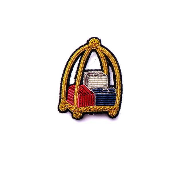 Macon & Lesquoy - Brooch - Luggage Trolley