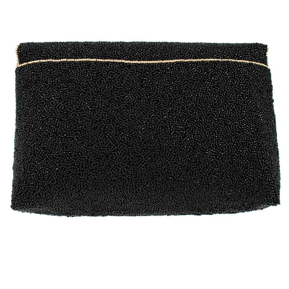 Olive You Beaded Martini Glass Crossbody Clutch