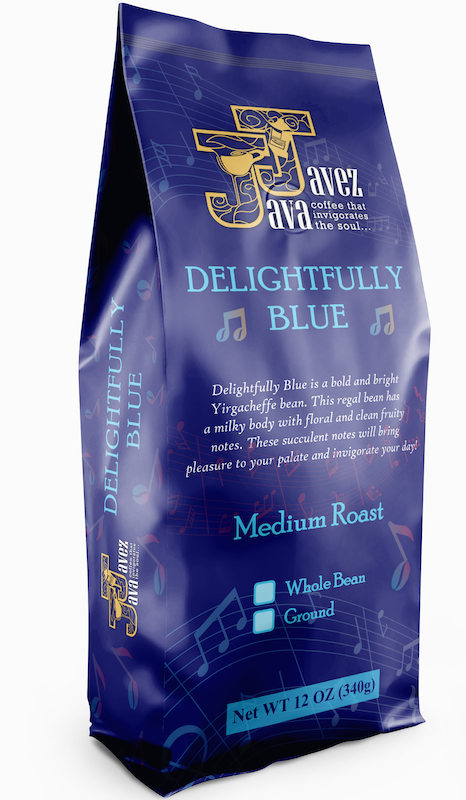Javez Java Coffee Roastery - Delightfully Blue – Artisanal Cornucopia
