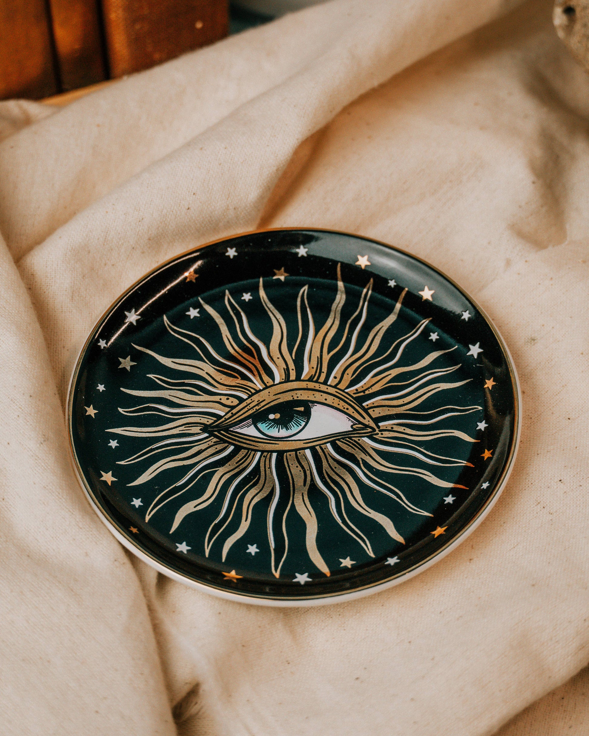 Spitfire Girl - Pop Art Round Ceramic Dish