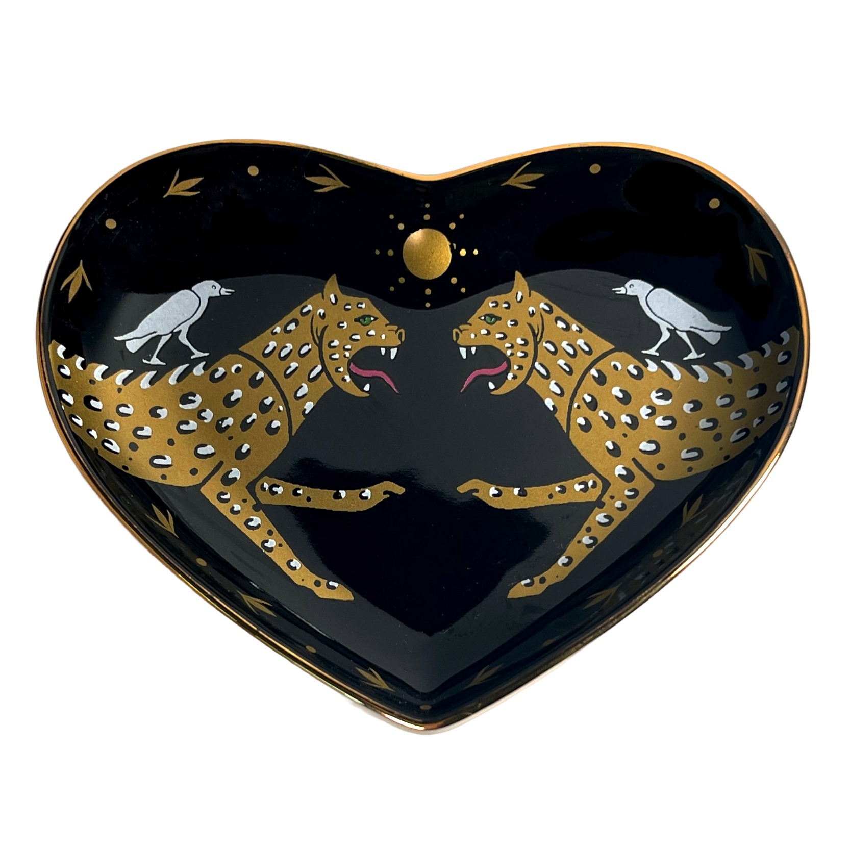 Spitfire Girl - Leopard Horizon Ceramic Heart Dish