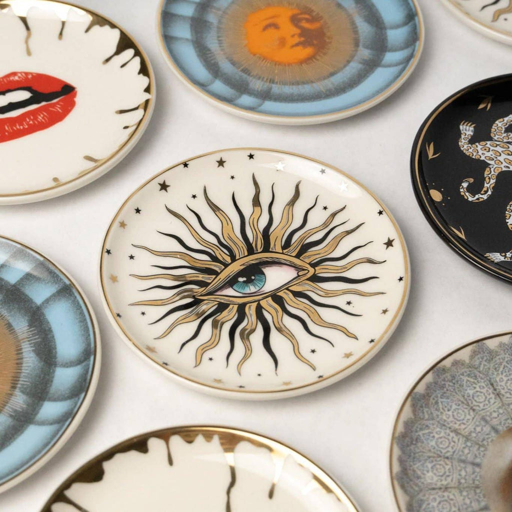 Spitfire Girl - Pop Art Round Ceramic Dish