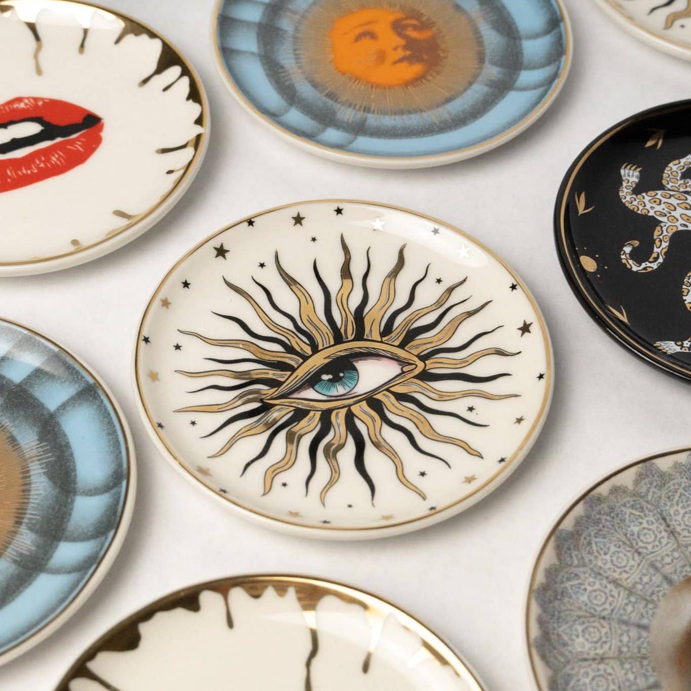 Spitfire Girl - Pop Art Round Ceramic Dish