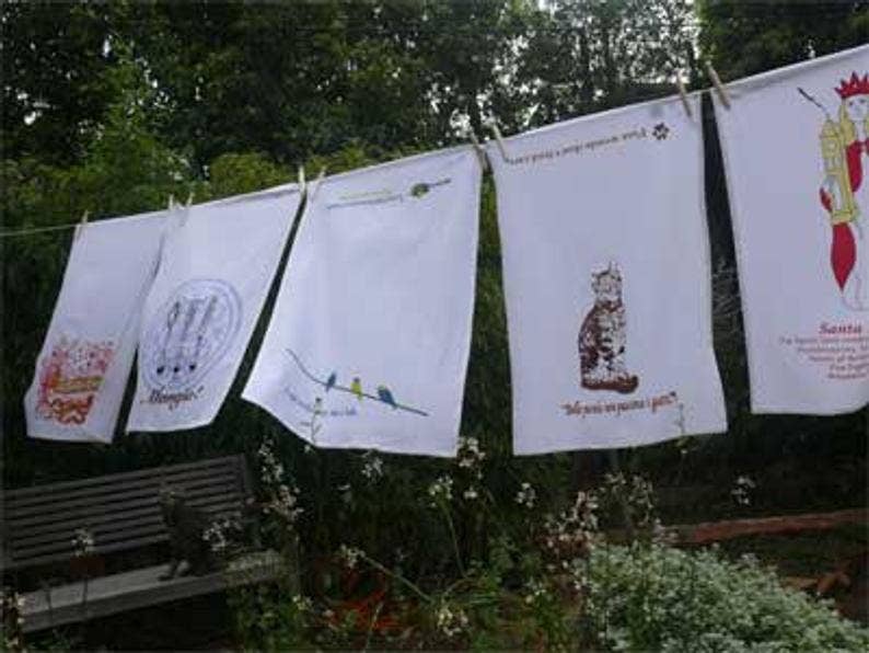 There's No Place Like Home dish towel