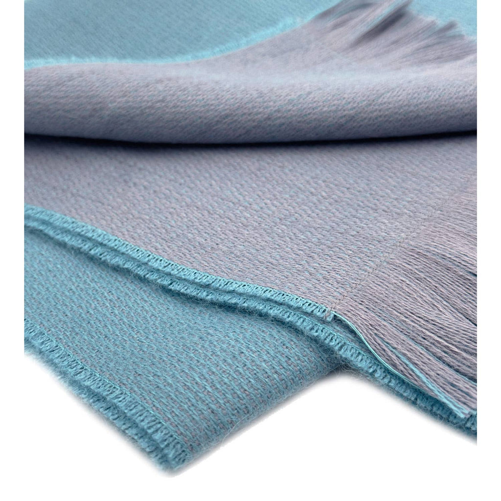 Shupaca Alpaca - Alpaca Scarf Reversible - Adriatic Silver