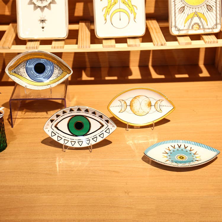 Gypsy Soul - Eye Shaped Protection Trinket Dish - 8 Pcs