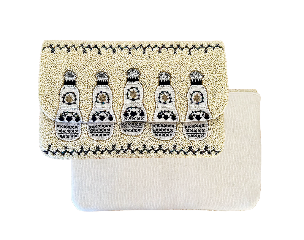 Beaded Tequila Clutch Crossbody Bag, Bachelorette Party 