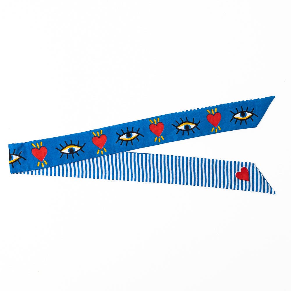 INK + ALLOY - Camile Skinny Scarf Evil Eye Print Wholesale