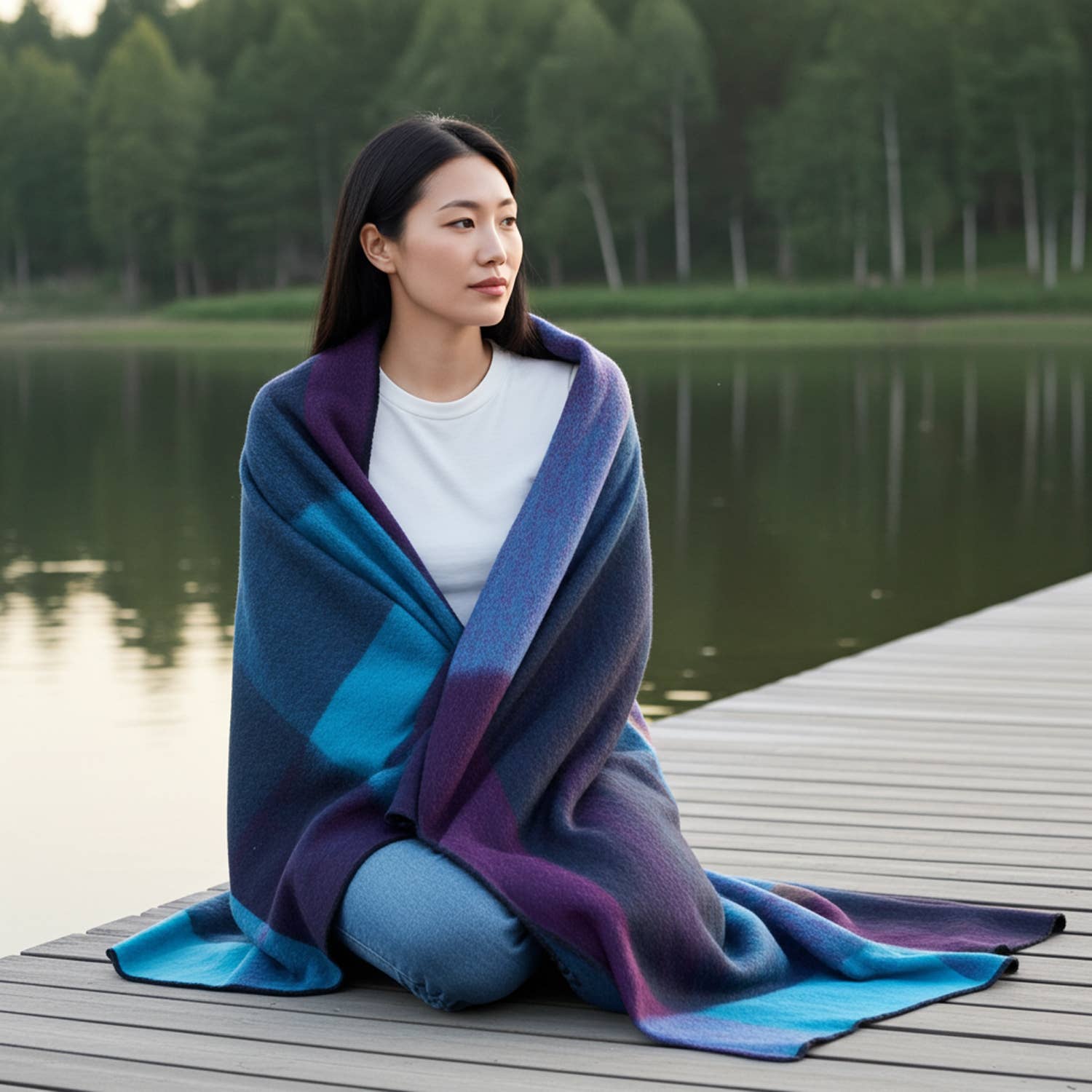 Shupaca Alpaca - Alpaca Throw Blanket - Nightfall